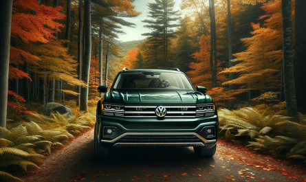 2024 Volkswagen Atlas in deep forest green