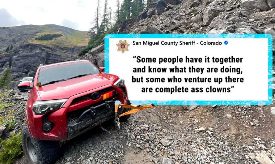 Colorado Sheriff Calls Off-Road Trail Trespassers “Ass Clowns”