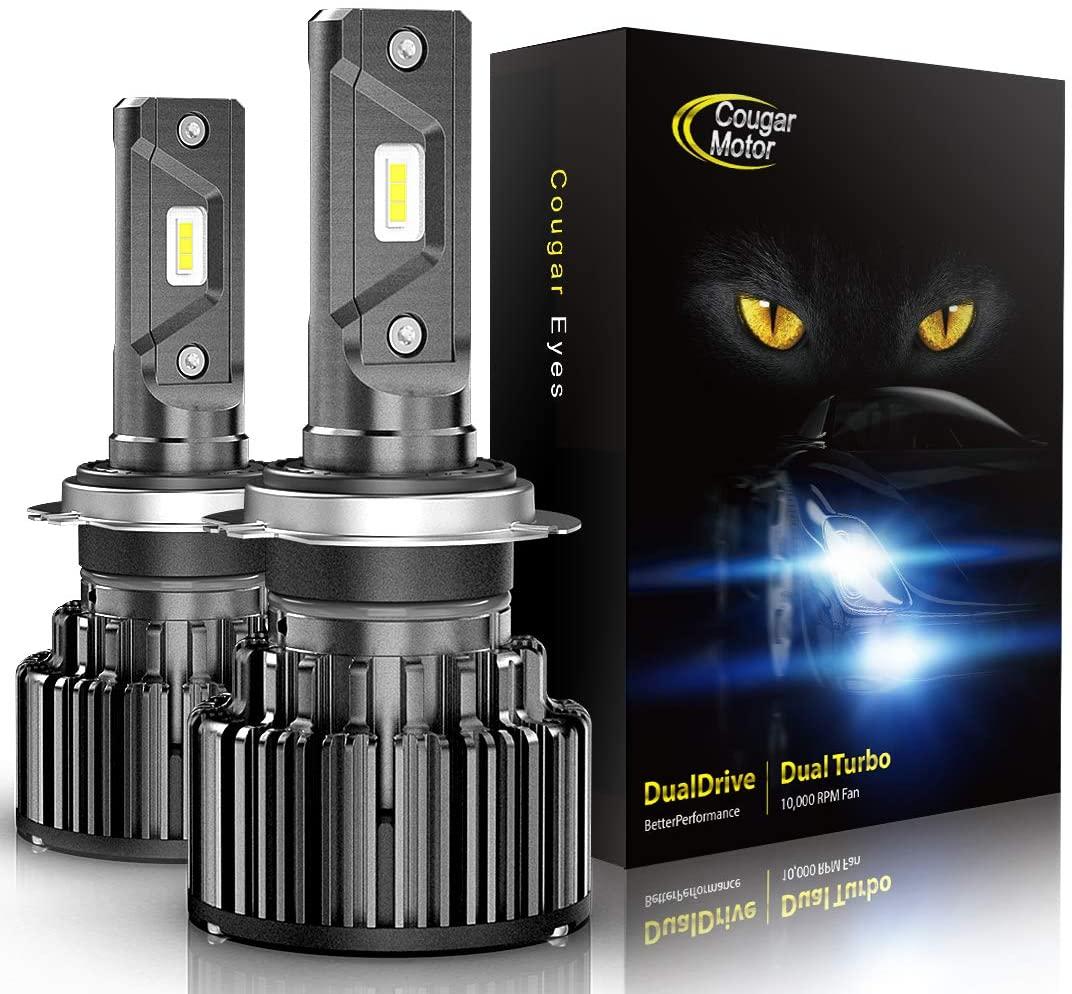 Cougar Motor H7 LED Bulbs | 60W, 6K Xenon White | Low Fog Light