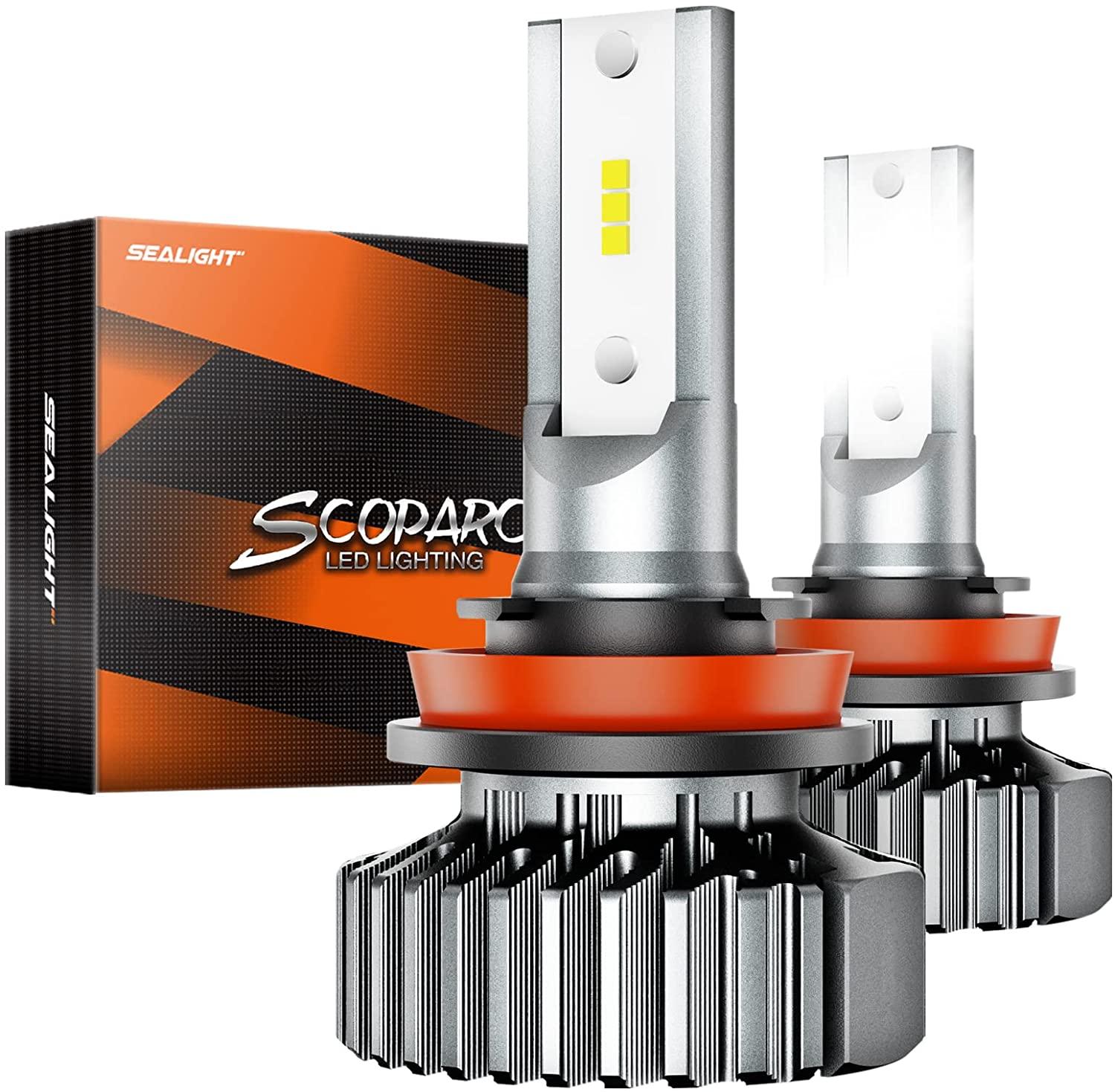 SEALIGHT Scoparc S1 H11/H8/H9 LED Headlamp Bulbs