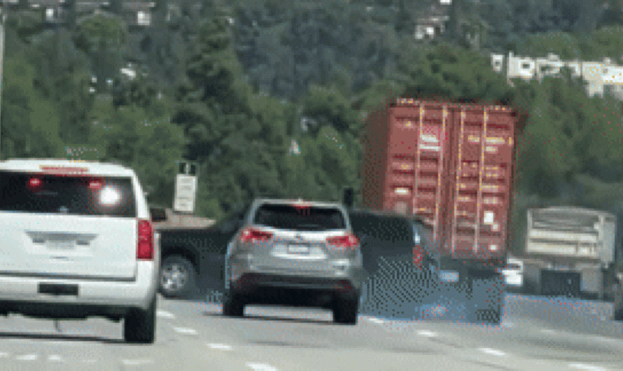 What Do You Think Caused This Weird Freeway Crash?