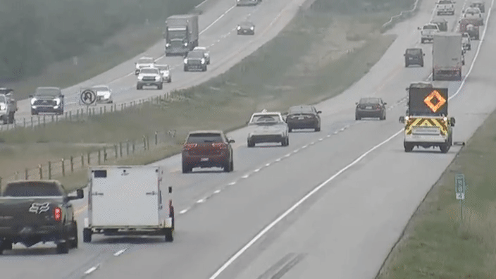 Watch A Ram Truck Inexplicably Cause A Massive High-Speed Highway Crash