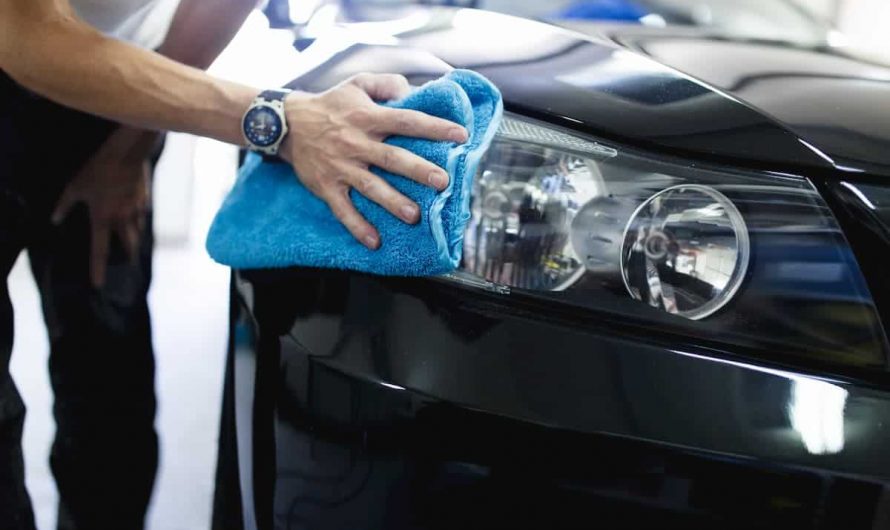 How to clean headlights at property