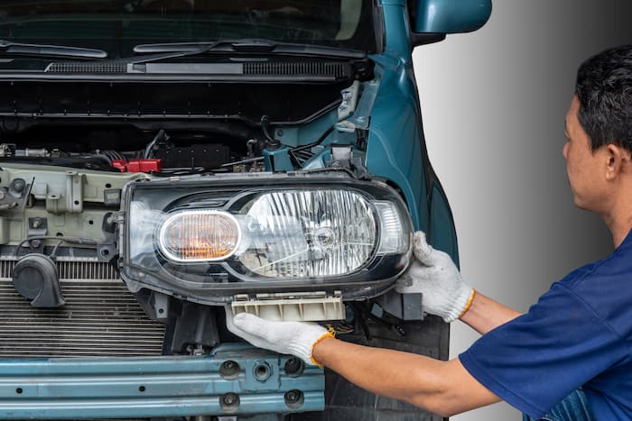 How do you repair a headlight that keeps going out