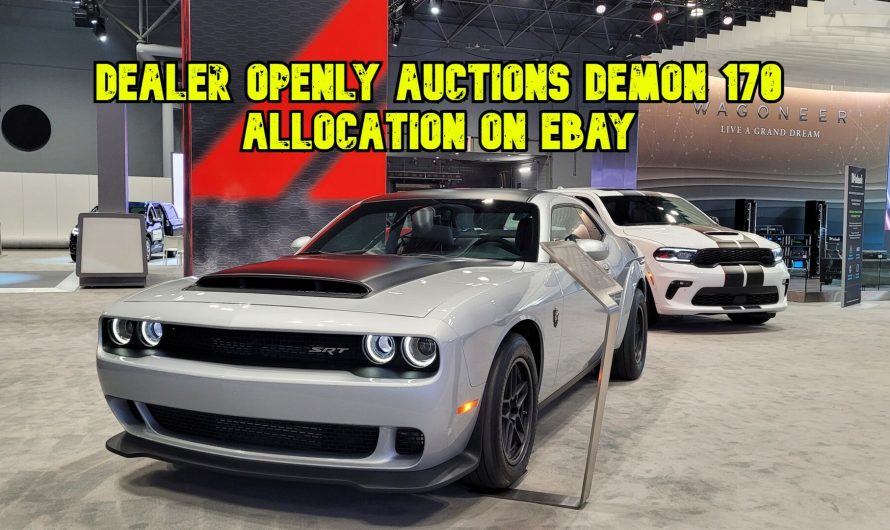 Dodge Dealer Auctioning Off Price-Gouged Demon 170 Allocation On eBay