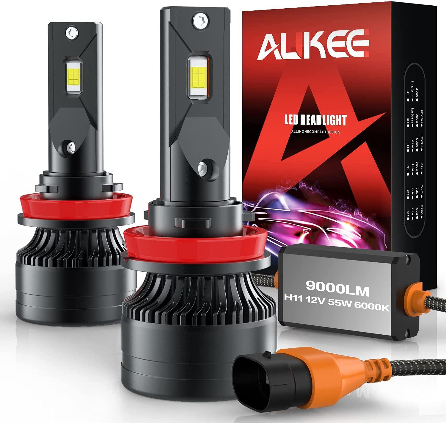 Aukee H1 LED Headlight Bulb | 110W, 18,000LM, 6000K White Conversion Kit